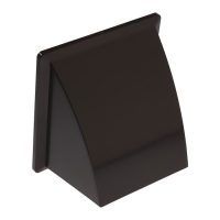 Выход стенной "ВИЕНТО" 125ВСП, 170 х 170 мм, d=125 мм, с обратным клапаном, коричневый Выход стенной "ВИЕНТО" 125ВСП, 170 х 170 мм, d=125 мм, с обратным клапаном, коричневый