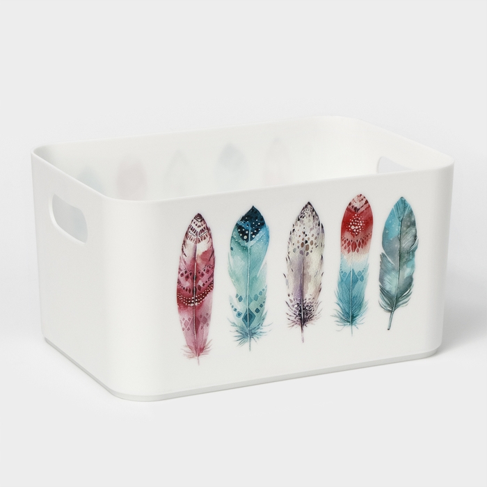 Корзина для хранения Serenity, 2,3 л, 23&times;15&times;12 см, цвет снежно-белый