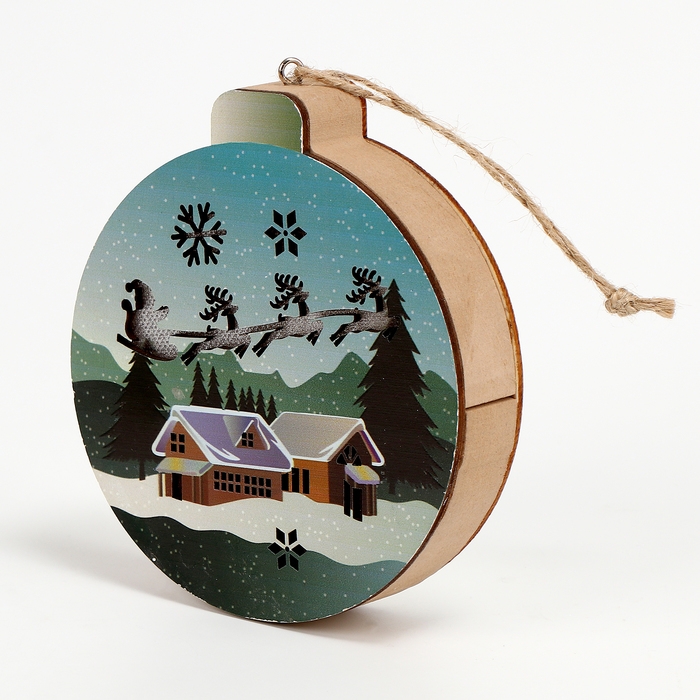 Декор с подсветкой &laquo;В ожидании чуда&raquo;, 12 &times; 11 &times; 2,5 см