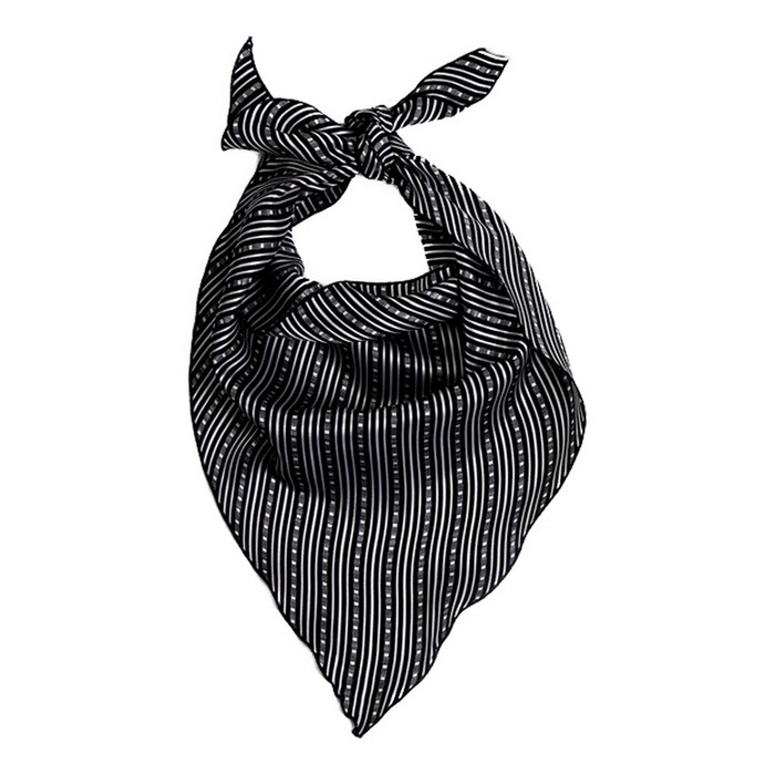 Бандана чёрная с рисунком, р. 85 &times; 44 см