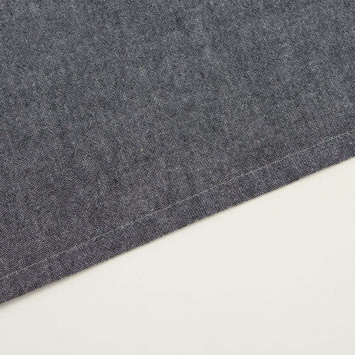 Простыня на резинке SL Home Простыня на резинке SL Home "Деним" 140*200+30 см, цв.темно-серый, 100% жатый хлопок