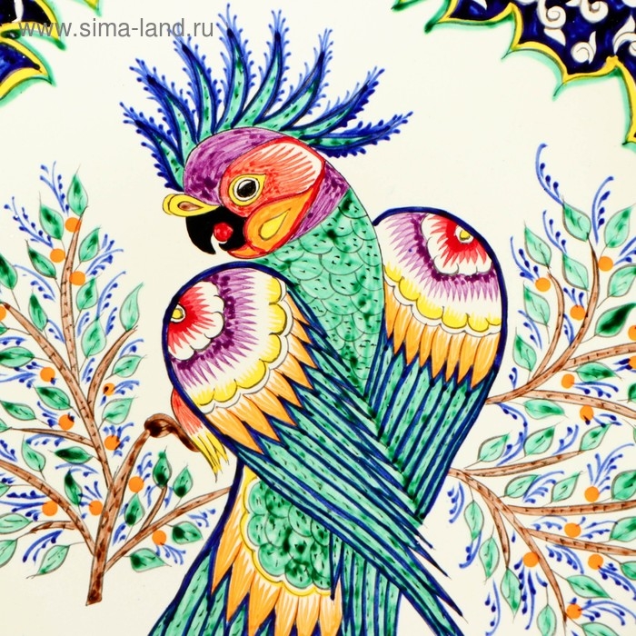 Ляган Риштанская Керамика Ляган Риштанская Керамика "Жар-птица", 41 см, микс