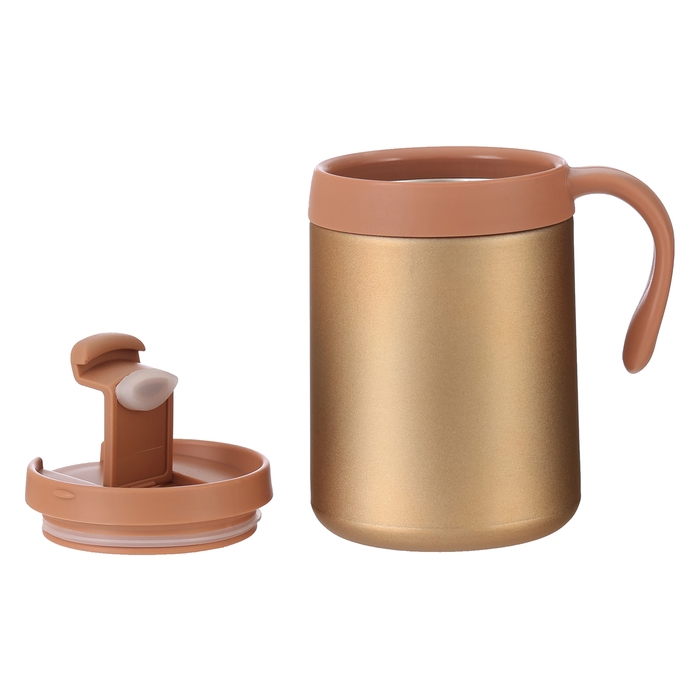 Термокружка, 450 мл, Hot & Сool, сохраняет тепло 12 часов, 13 х 16 см, золото Термокружка, 450 мл, Hot & Сool, сохраняет тепло 12 часов, 13 х 16 см, золото