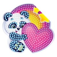 Алмазная мозаика наклейка для детей «Мишка», 10 х 10 см. Набор для творчества Алмазная мозаика наклейка для детей «Мишка», 10 х 10 см. Набор для творчества