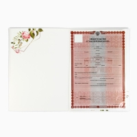 Папка для свидетельства о заключении брака «Все начинается с любви», А5 Папка для свидетельства о заключении брака «Все начинается с любви», А5