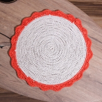 Коврик плетёный круглый 38 см