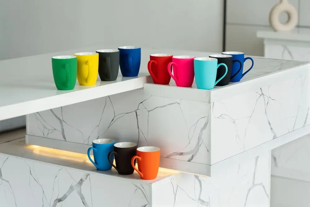 Кружка Good Morning с покрытием софт-тач, ver.2, голубая Кружка Good Morning с покрытием софт-тач, ver.2, голубая