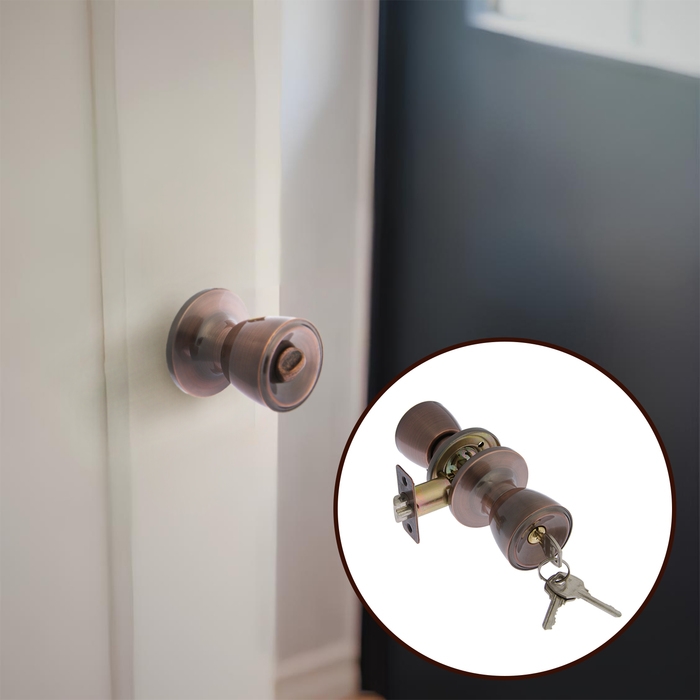 Защелка 1203, с ключом, цвет медь Защелка 1203, с ключом, цвет медь