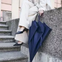 Зонт-трость Domelike, темно-синий Зонт-трость Domelike, темно-синий