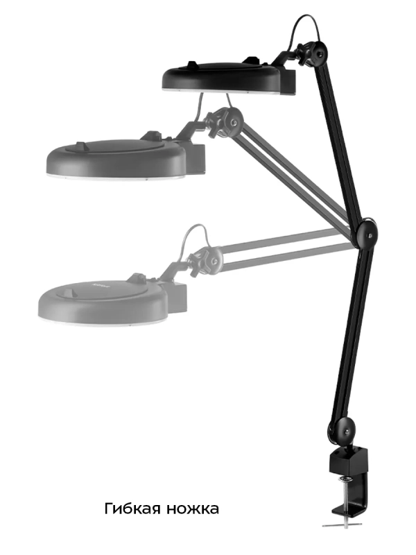 Лампа с лупой светодиодная на струбцине КТ-3723 - 12 Вт Лампа с лупой светодиодная на струбцине КТ-3723 - 12 Вт