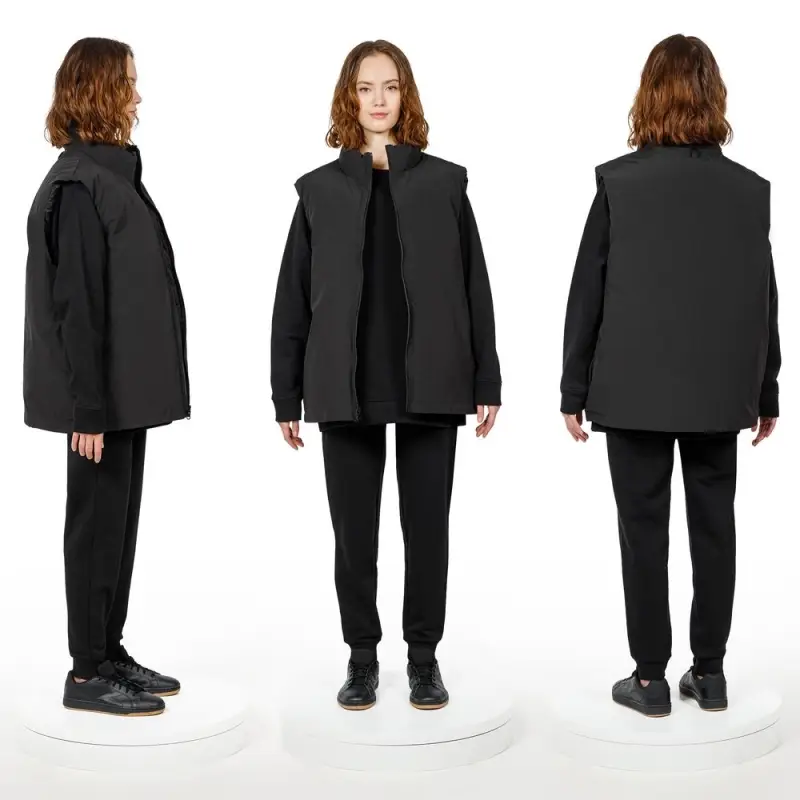 Жилет двусторонний V2, черный, размер 3XL/4XL