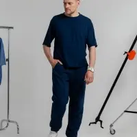 Футболка оверсайз Vozduh 2.0, синяя, размер XL/ XXL