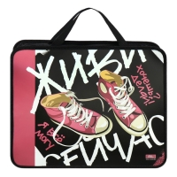 Папка с ручками А4, 330 х 260 х 75 мм, пластиковая, ручки-тесьма, Calligrata "Кеды" Папка с ручками А4, 330 х 260 х 75 мм, пластиковая, ручки-тесьма, Calligrata "Кеды"