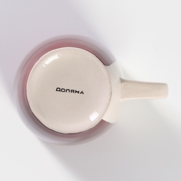 Кружка керамическая Доляна «Морской мир», 360 мл, цвет бордовый Кружка керамическая Доляна «Морской мир», 360 мл, цвет бордовый