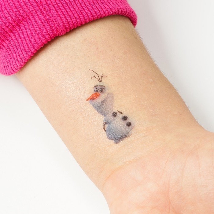 Адвент-календарь &laquo;Эльза и Анна&raquo;, с детскими татуировками &mdash; 18 шт., Холодное сердце