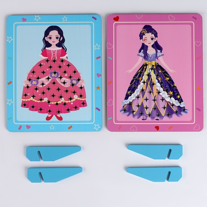 Развивающая игра &laquo;Платье для куклы&raquo; 18 &times; 20,5 &times; 4 см