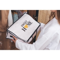 Органайзер для хранения белья, кофр с pvc-окном &laquo;Sweet home&raquo;, 43 х 28,5 х 20 см.