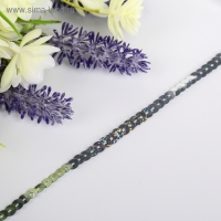 Нить из пайеток голографическая "Радуга" намотка 3 метра