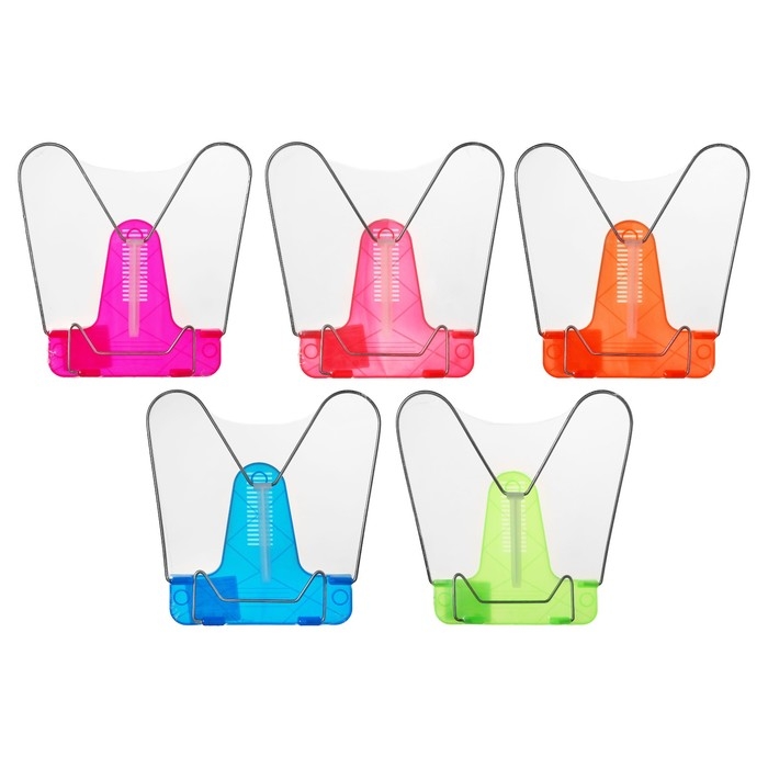 Подставка для книг пластиковая, Стамм Creative, микс х 5 видов