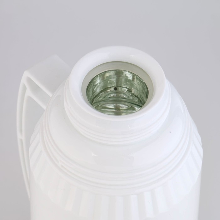 Термос 1 л, со стеклянной колбой, сохраняет тепло 12 ч, с кружкой, 30 см, микс