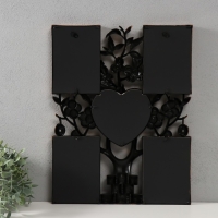 Фоторамка пластик на 5 фото 10х15 13х12 "Денежное дерево" темное золото 45х35х2,5 см Фоторамка пластик на 5 фото 10х15 13х12 "Денежное дерево" темное золото 45х35х2,5 см