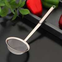 Сито для снятия пены Доляна Steel, 33&times;11 см, цвет серебристый