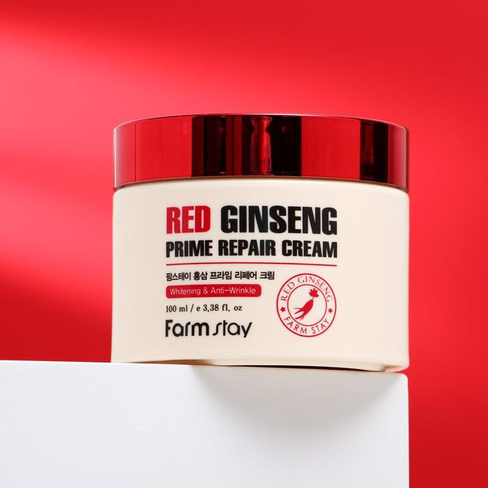Крем для лица FarmStay &laquo;Восстанавливающий&raquo;, с экстрактом красного женьшеня, 100 мл