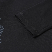 Комплект мужской (фуфайка кальсоны) термо, цвет чёрный/синий, р-р 48