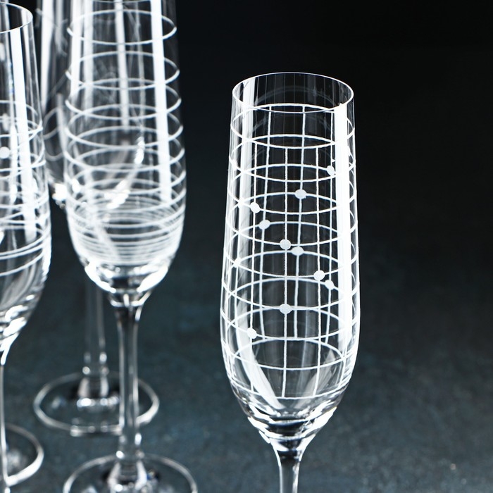 Набор бокалов для шампанского &laquo;Виола. Elements&raquo;, 190 мл, 6 шт