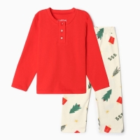 Пижама детская KAFTAN Christmas tree, р.34 (122-128 см)