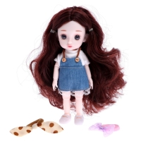 Кукла модная шарнирная &laquo;Алина&raquo; в костюме, с аксессуарами, МИКС