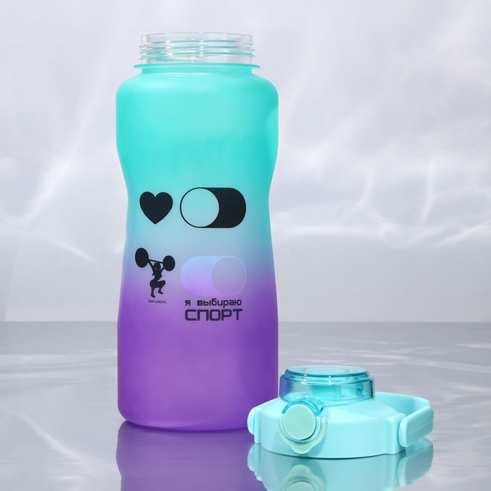 Бутылка для воды с наклейками &laquo;Спорт&raquo;, 2,25 л