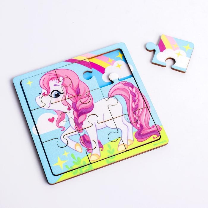 Пазл &laquo;Пони с радугой&raquo;, 9 деталей
