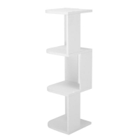 Полка угловая настольная и навесная Лео №4, 250х250х820, Белый Полка угловая настольная и навесная Лео №4, 250х250х820, Белый