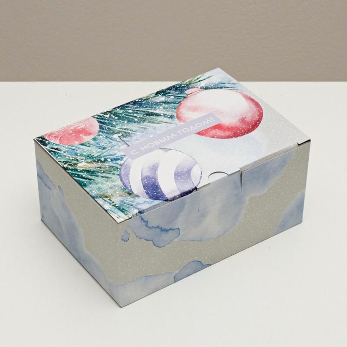 Коробка подарочная новогодняя складная «Уютного Нового года», 22 х 15 х 10 см, Новый год Коробка подарочная новогодняя складная «Уютного Нового года», 22 х 15 х 10 см, Новый год