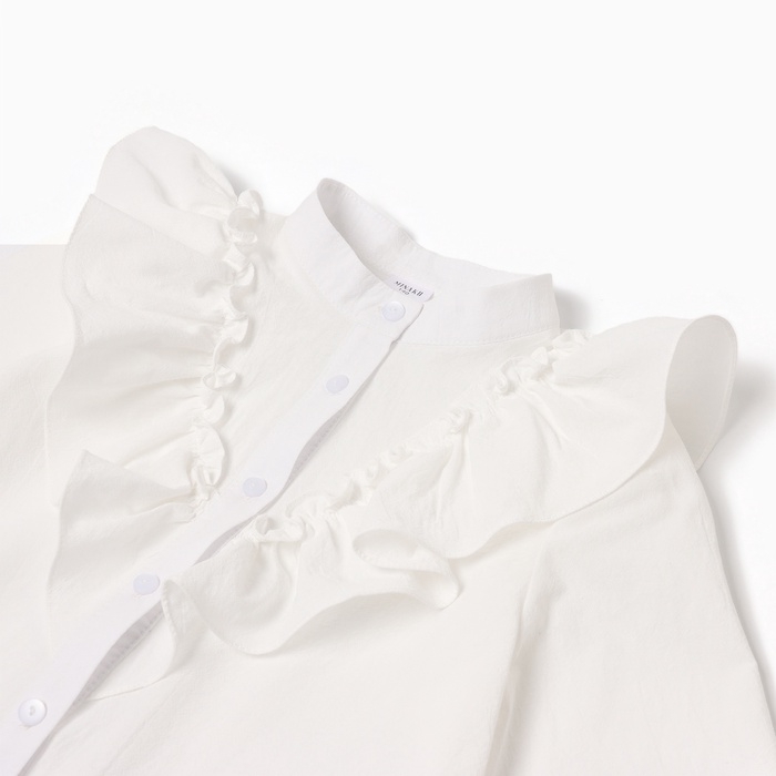 Блузка для девочки MINAKU, цвет белый, рост 140 см