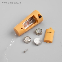 Гирлянда &laquo;Нить&raquo; 2 м роса с пробкой, IP20, серебристая нить, 20 LED, свечение красное, LR44х3