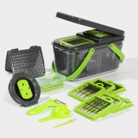 Овощерезка универсальная Chopper, 22 насадки, цвет серый/зелёный Овощерезка универсальная Chopper, 22 насадки, цвет серый/зелёный