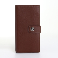 Портмоне мужское на магните, цвет коричневый