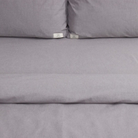 Постельное бельё Этель Denim 1.5 сп, 155х210см, 160х240см, 50х70-2шт, цвет серый, жатый хлопок, 140 г/м2 Постельное бельё Этель Denim 1.5 сп, 155х210см, 160х240см, 50х70-2шт, цвет серый, жатый хлопок, 140 г/м2