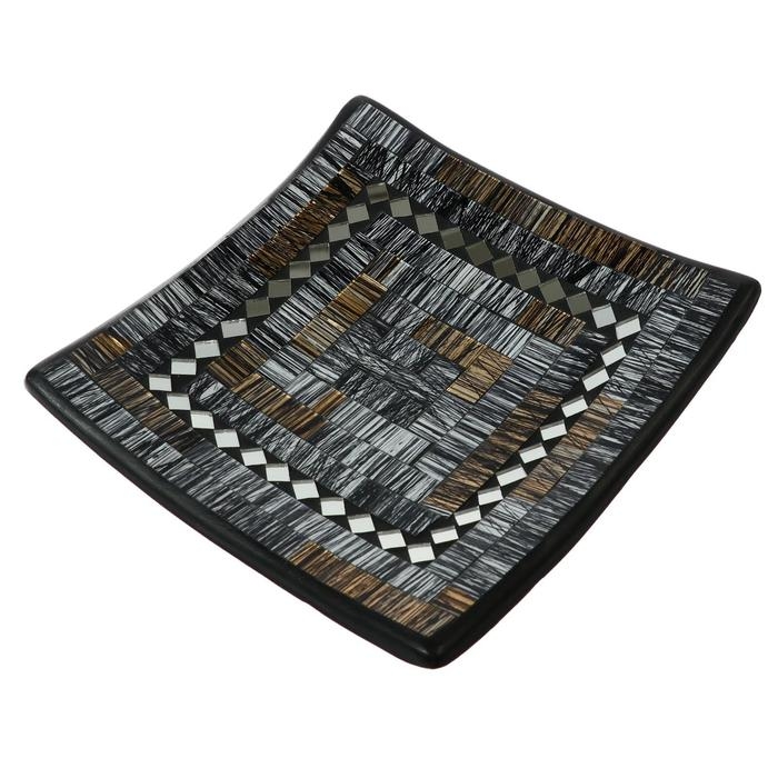 Тарелка декоративная "Вардина" керамика 20х20х5 см