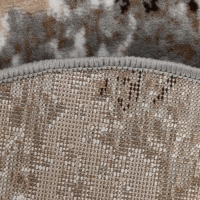 Ковер овальный, размер 60х100 см, ПП 100%, джут