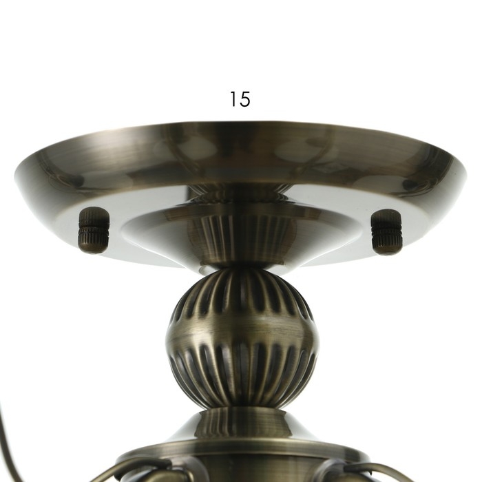 Люстра "Элейна" 5хЕ27 40Вт бронза 50х50х28 см BayerLux