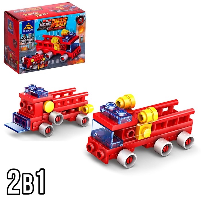 Конструктор пожарные &laquo;Техника&raquo;, 16 видов, МИКС