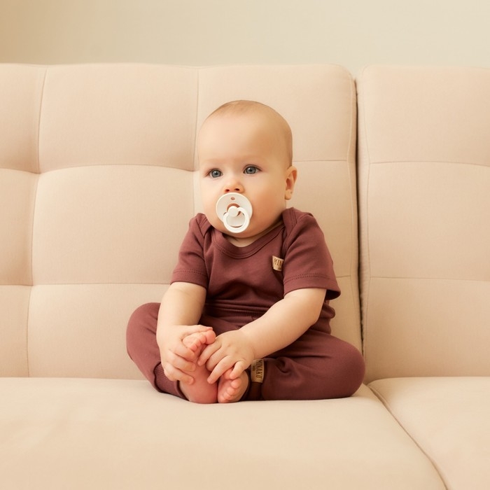 Штаны детские MINAKU, цвет коричневый, рост 74-80 см