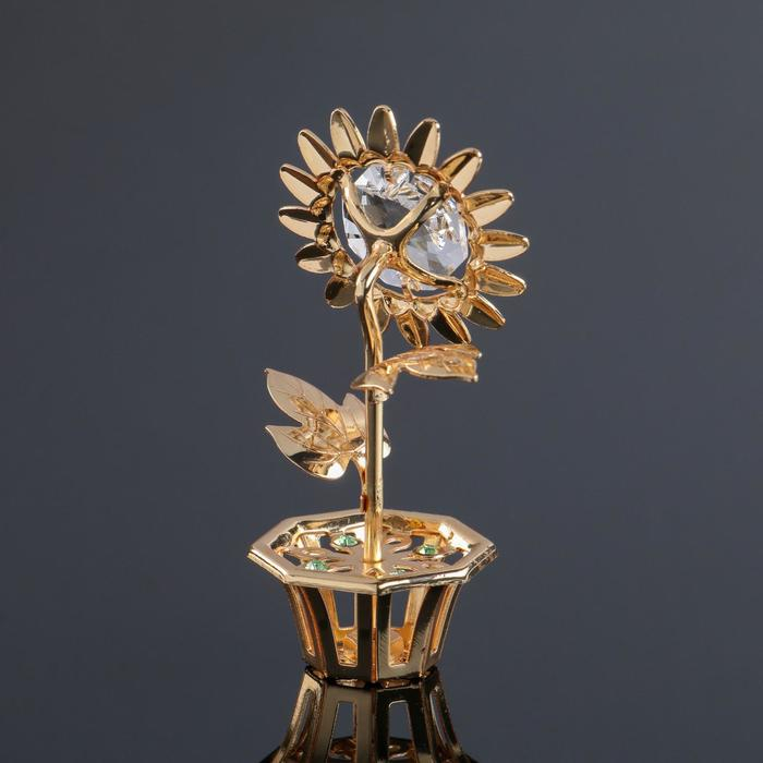 Сувенир &laquo;Цветочек", с кристаллами