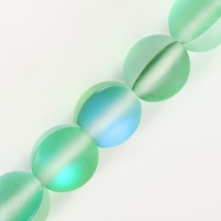 Бусины из натурального камня &laquo;Кошачий глаз&raquo;, набор 46 шт., размер 1 шт. &mdash; 8 мм, зелёный