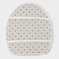 Коврики для ванной и туалета Доляна &laquo;Плюшевый&raquo;, 3 шт: 80&times;49 см, 40&times;49 см, 40&times;35 см, цвет белый