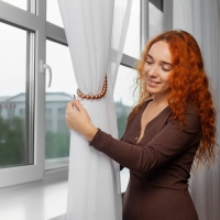 Подхват для штор &laquo;Бусы из жемчуга&raquo;, d = 1,5 см, 40 &plusmn; 1 см, цвет коричневый