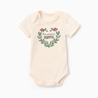 Боди Крошка Я "Christmas", рост 80-86 см, молочный